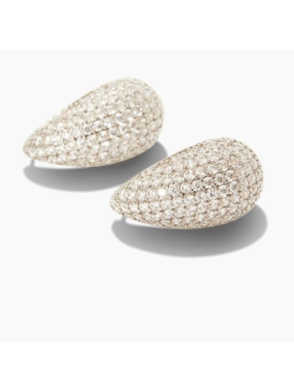 Sunaina Teardrop Earrings Silver - Picture 5 of 5